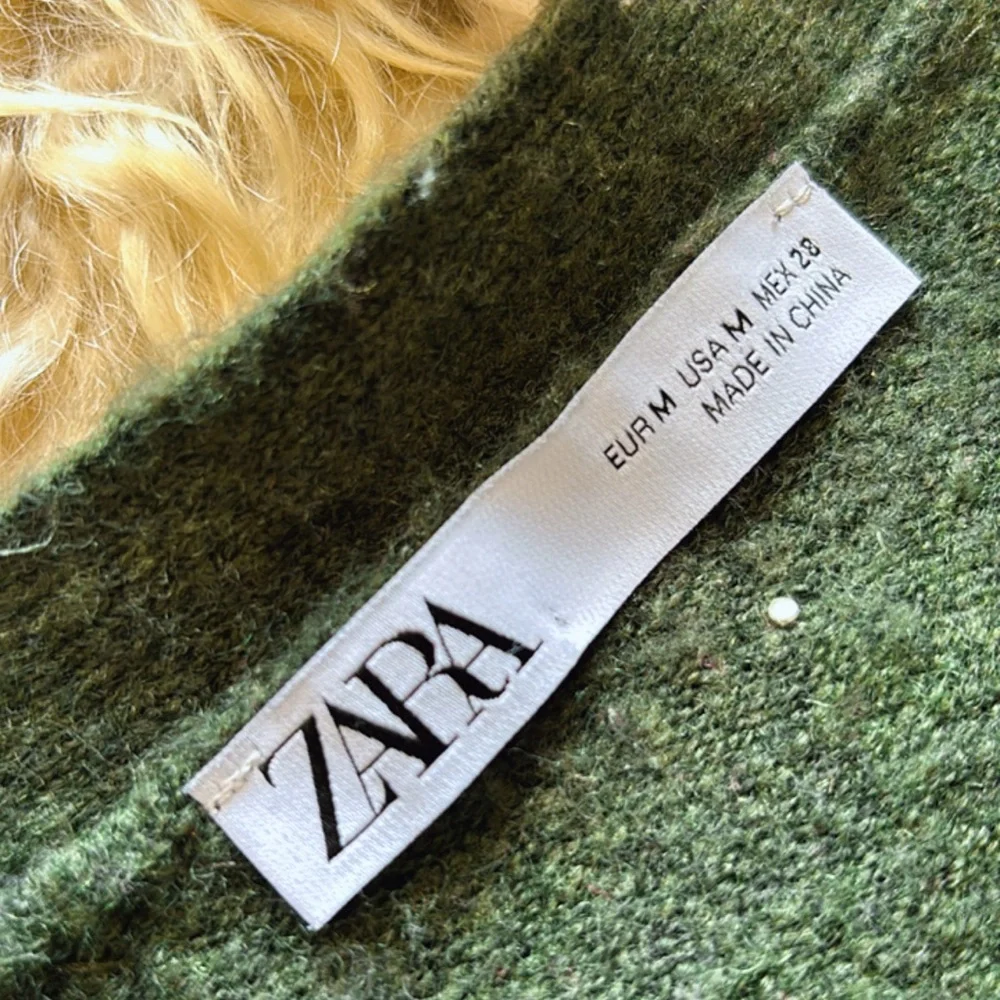 Zara Dark Green Cardigan with Pearl Details - Picture 6 of 6